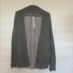 Lululemon grey women’s cardigan sweater size 4